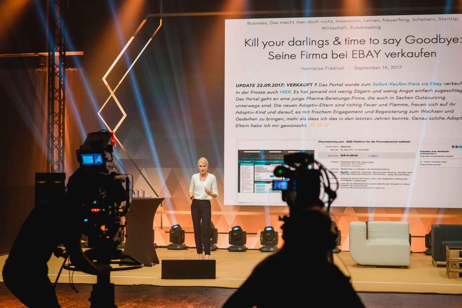Henriette Hochstein-Frädrich Keynote »Kill your darlings« – Vortrag zu Innovation, Loslassen und mutigen Unternehmensentscheidungen
