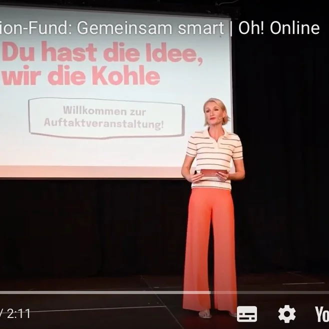 Henriette Frädrich moderiert die Auftaktveranstaltung „Co-Creation-Fund: Gemeinsam smart“ der Smart City Strategie Oberhausen · 29. August 2024