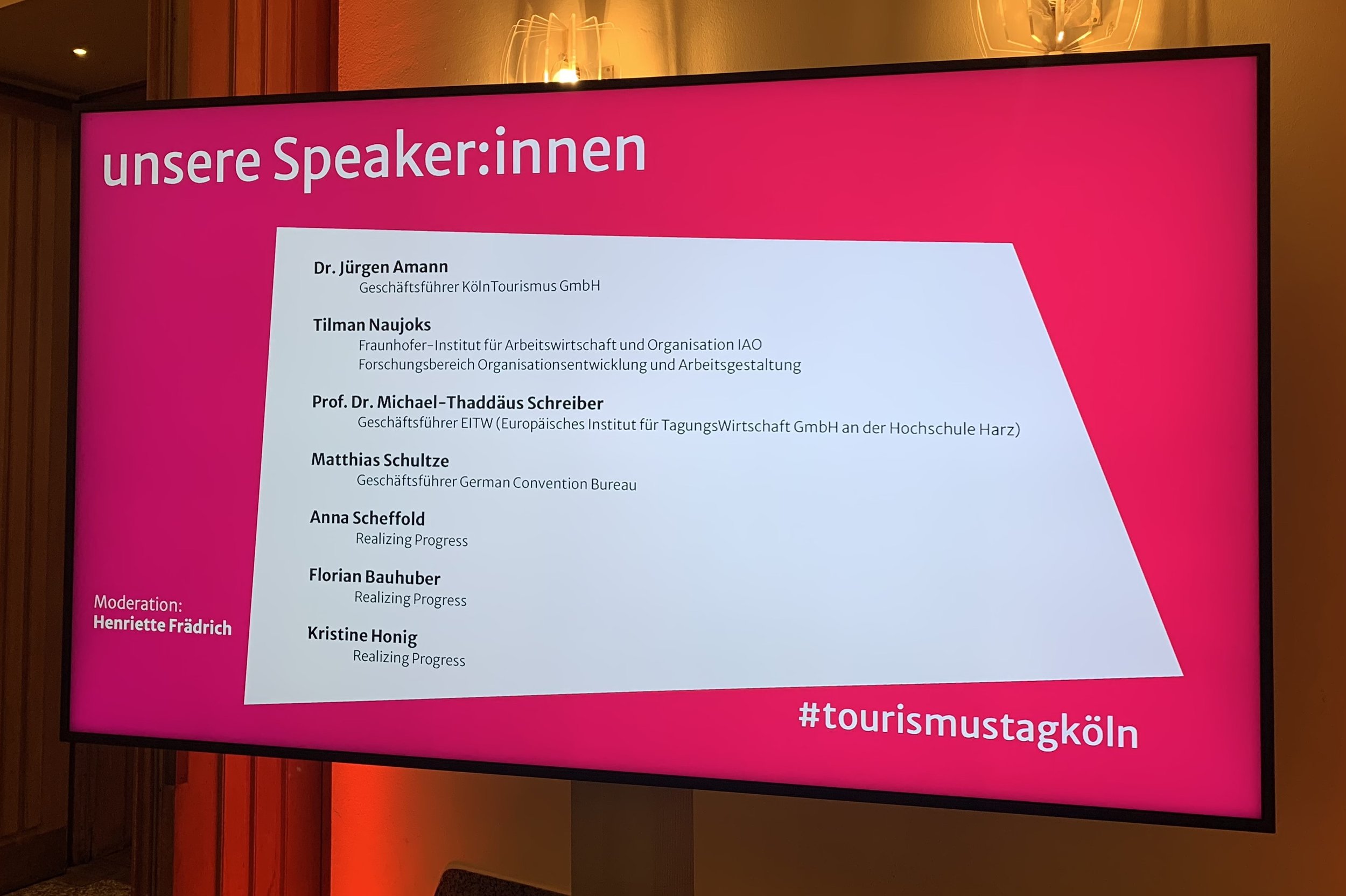 1. Tourismustag Köln · Gürzenich · Impression 03