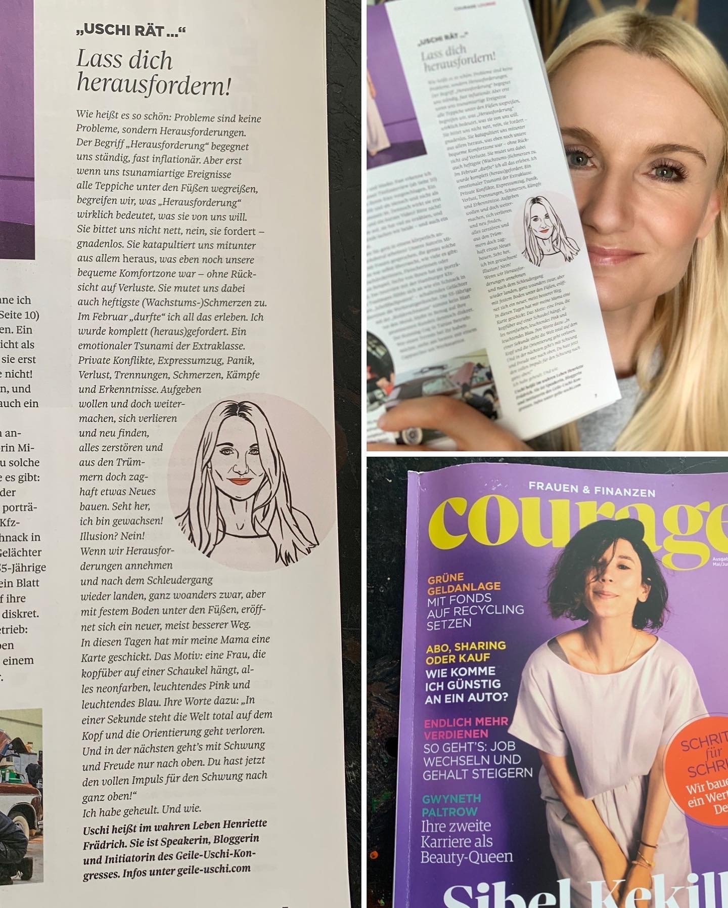 COURAGE-Magazin · Uschi-Kolumne N°5 „Lass dich herausfordern!“ · Impression 02