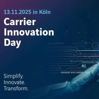 Axians Carrier Innovation Day 2025 · Simplify. Innovate. Transform. · 13.11.2025 in Köln — Keynote „Von der Magie der Fragezeichen“ von Henriette Hochstein-Frädrich