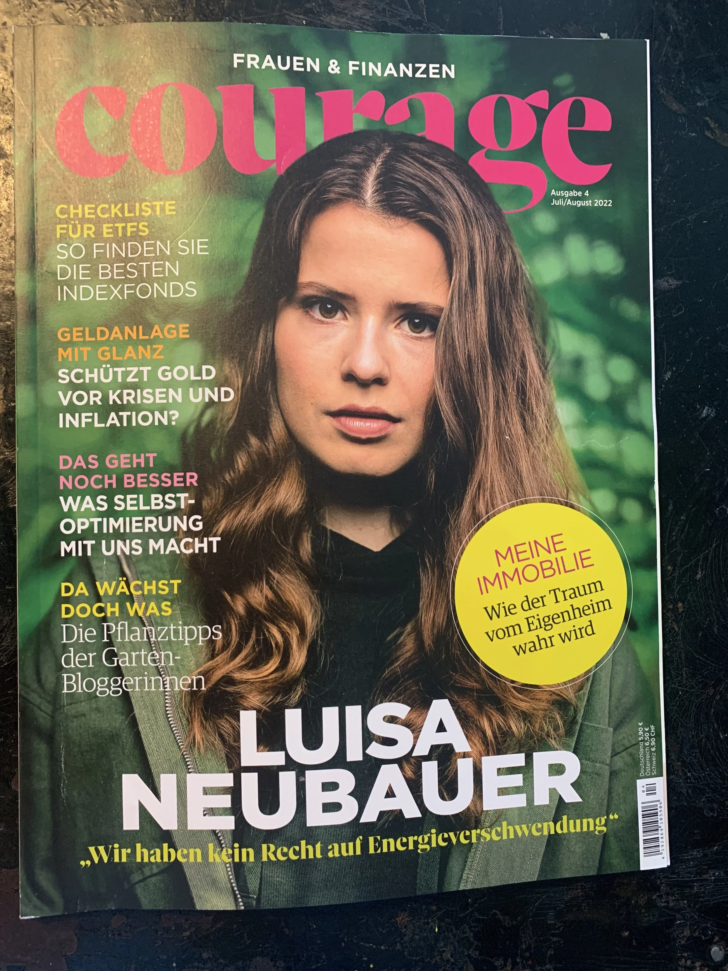 COURAGE-Magazin Ausgabe Juli/August 2022 · Kolumnen-Doppelseite Henriette Frädrich · Impression 02
