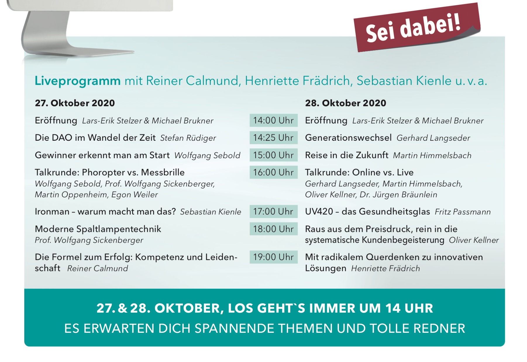 DAO-Online-Days 2020 · Programm-Übersicht des zweitägigen Online-Kongresses · Impression 04
